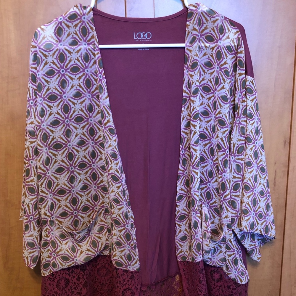 LOGO Kimono Cardigan